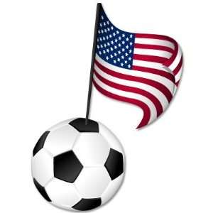  USA US Soccer national team car bumper sticker 3 x 5 
