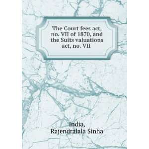The Court fees act, no. VII of 1870, and the Suits valuations act, no 