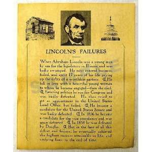  Lincolns Failures 