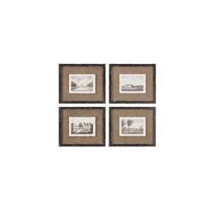  Uttermost 32511 Historical View Frames Hand Pinted Wall 