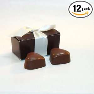 Creek House 2 Pc Milk Chocolate Heart Truffles, 12 Boxes  