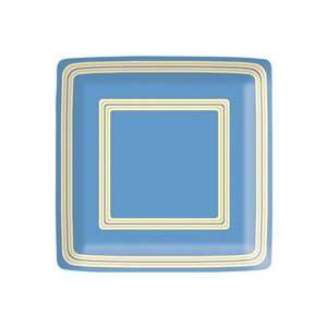  Candy Stripe Blue 7 inch Square Plates