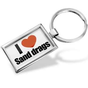  Keychain I Love sand drags   Hand Made, Key chain ring 
