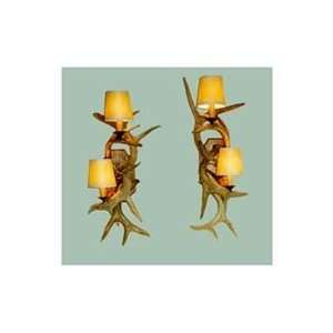   NF830   Antler Double Light Sconce   Wall Sconces