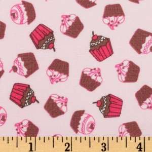  44 Wide Timeless Treasures Kyla Cupcake Pink Fabric By 