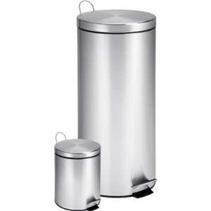 Honey can do TRS 01886 30 Liter and 3 Liter Stainless Steel Garbage 