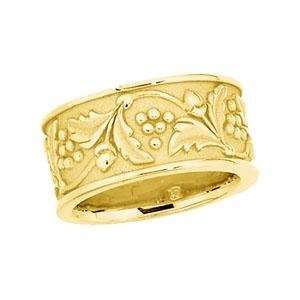  Fancy Band (10.25 mm) in 14k Yellow Gold Jewelry