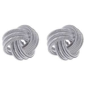  Sterling Silver All Love Knot Earrings   JewelryWeb 