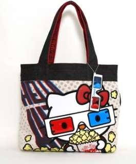 Authentic Loungefly HELLO KITTY 3D MOVIES TOTE BAG With Tags