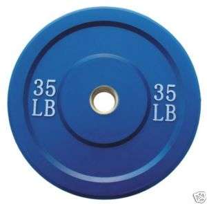 35 lb Blue Olympic Rubber Bumper Plate weight 35lb  