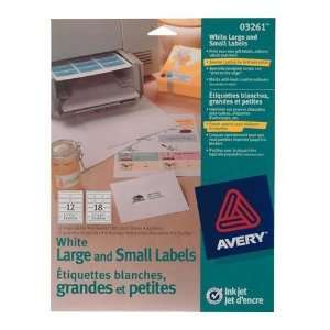  AVERY Avery 3261 Large & Small Adhesive Labels Office 