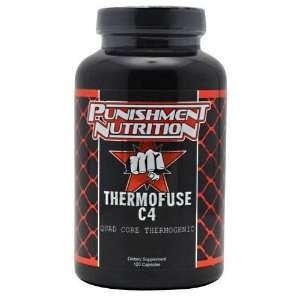  Punishment Nutrition Thermofuse C4 120 Capsules, 120 Count 