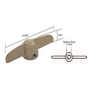 CRL Coppertone T Crank Window Handle With 11/32 Spline Size for Truth 