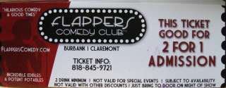   FOR FLAPPERS COMEDY CLUB IN BURBANK AND CLAREMONT CALIFORNIA  