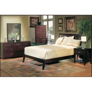 Adonis Furniture Nevis Low Profile Bed 5 Piece Set King  