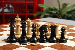 House of Staunton Luxury Chess Set   4.4 Sultan Ebony  