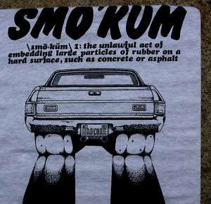 Hot Rod Street Machine 68 70 ElCamino T Shirt Smokum  