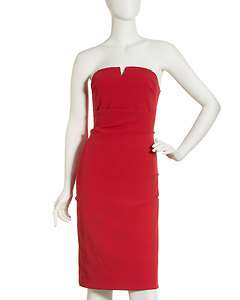 Nicole Miller Strapless Ruched Dress  