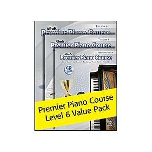  Alfreds Premier Piano Course Level 6 Value Pack 