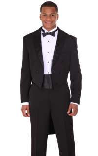   Mens 2 Pieces High Fashion Stylist Black / White Tuxedo T505  