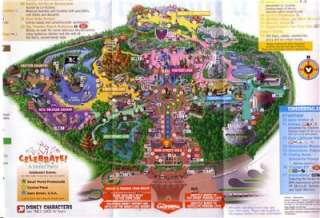 2010 Disneyland Fold Out Guide Map Halloween Time  