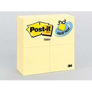  3M COMPANY CANARY YELLOW POST   IT NOTES VALUE PK 24 PADS 