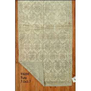  3x7 Hand Knotted Tulu Turkey Rug   37x70