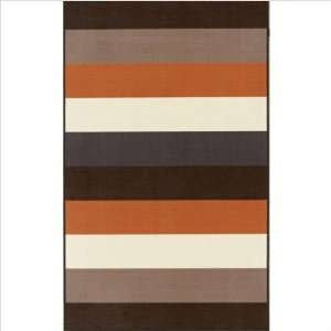  4 Ever Young Stripe Chocolate Printed Kids Rug Size 45 