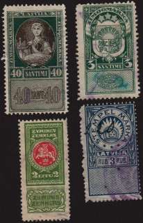 Latvia, 1925, 2s, 3s, 3s, 40s, revenue. b6148  