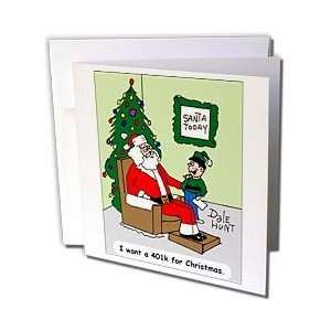   401k for Christmas   Greeting Cards 6 Greeting Cards with envelopes