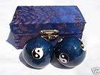 Baoding Balls Chinese Health Exercise Stress Balls Blue