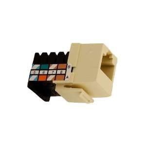  Leviton 41108 RA3 Category 3 QuickPort Connector, Almond 