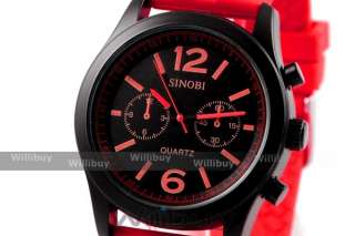 Sinobi Sport Selection Wristwatch/Watch Red U0536D  