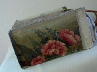   Hand Painted Brushstrokes Still Life Bag Tote NWT $198 Zinnias  