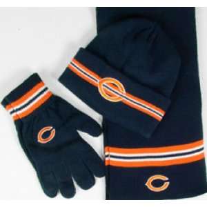  Youth Chicago Bears 3pk Winter Knit Set