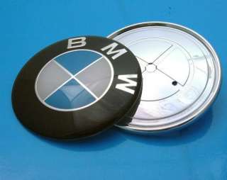 Car Chrome Logo HOOD BMW 3 5 7 Series Badge Emblem 82mm  