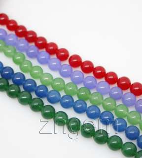 Wholesale lot 5strands 8mm malay jade loose round beads  
