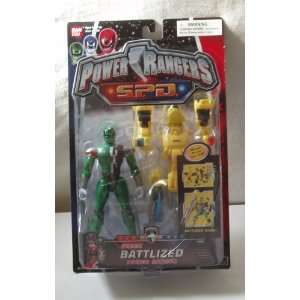 Power Rangers S.P.D. Battlized Green Power Ranger with Yellow Armor 
