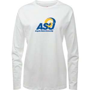  Angelo State Rams White Womens Logo Long Sleeve T Shirt 