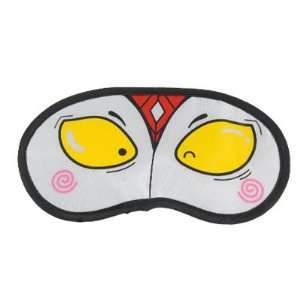  2 x Yellow Cartoon Eyes Print Eye Cover Sleeping Mask 