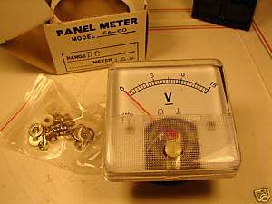 HHO BARGAIN Zero to 15 V. DC volt Panel type voltmeter  