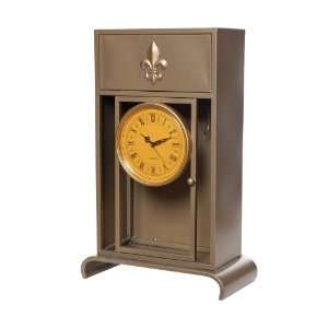  Wilco Imports Metal Table Clock with Roman Numerals and a 