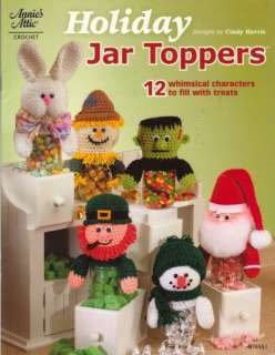 Holiday Jar Toppers Crochet Pattern Book~  