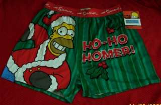 Homer Simpson Santa Boxers Cotton Comedy underwear  