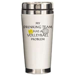  Drinking team has volleyball Sports Ceramic Travel Mug by 