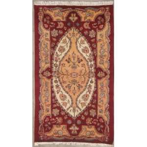 Pak Persian Area Rug with Silk & Wool Pile    Category 4x6 Rug 