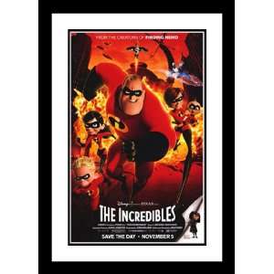  The Incredibles 32x45 Framed and Double Matted Movie 