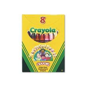  Crayola® CYO 52008W MULTICULTURAL CRAYONS, 8 SKIN TONE 