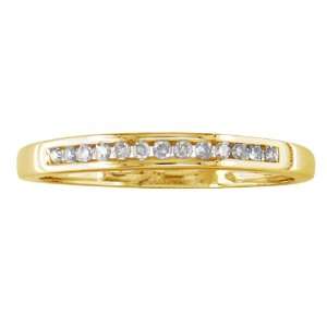  10K Yellow Gold Channel Set Diamond Band, Available Ring 