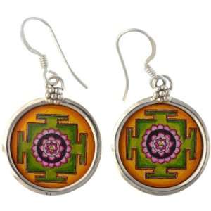  Yantra Earrings   Sterling Silver 